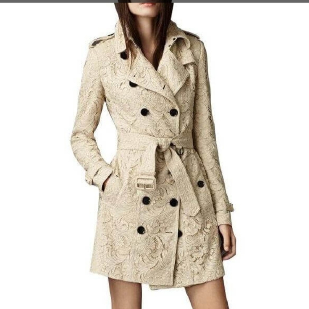 Burberry Cream Trench Coat